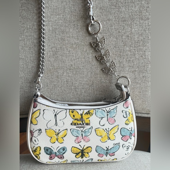 NWT！COACH TERI MINI CROSSBODY SHOULDER BAG WITH BUTTERFLY（CAJ94）mother day gift